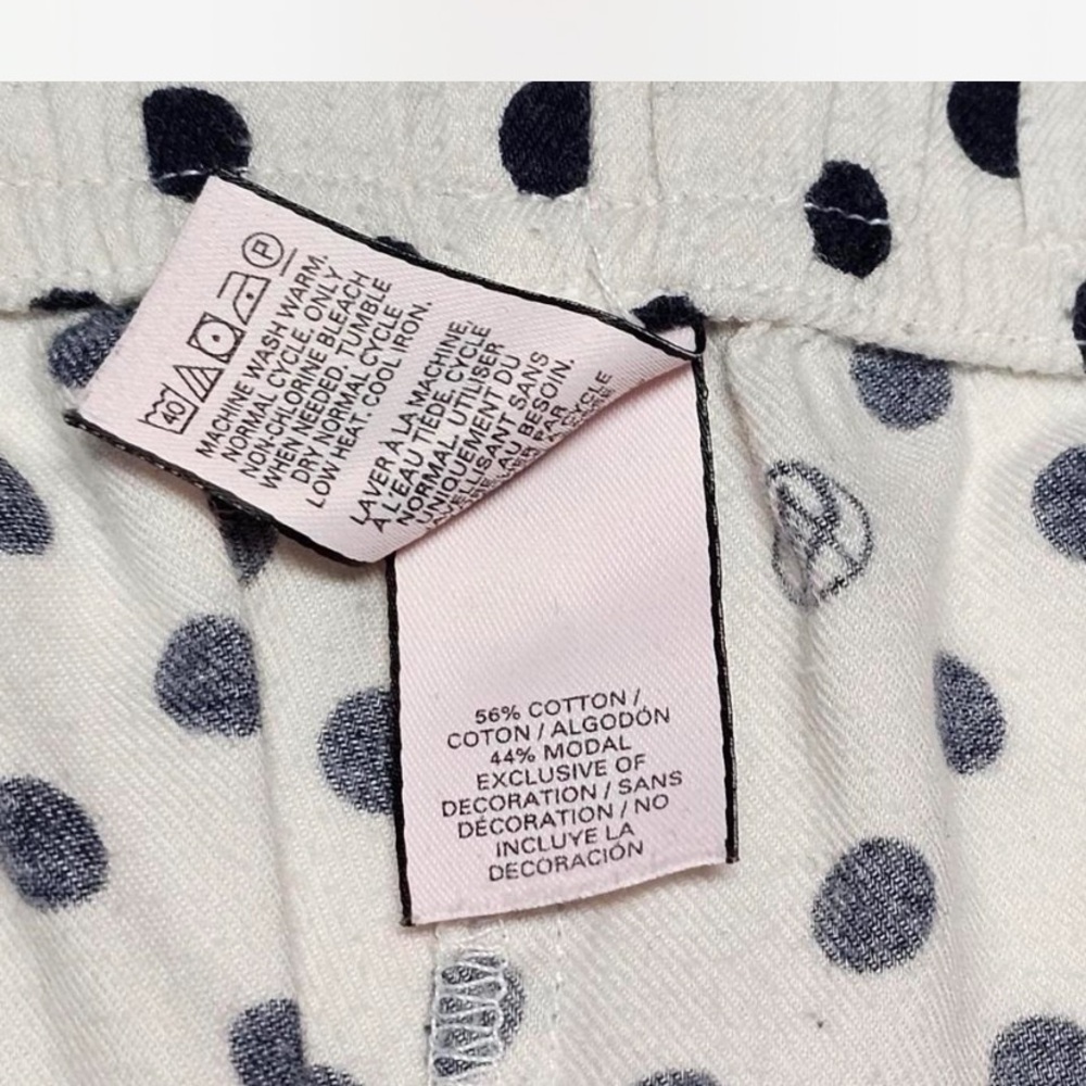Victoria Secret Polka Dot Pajama Pants with Pink Accents - Picture 5 of 5